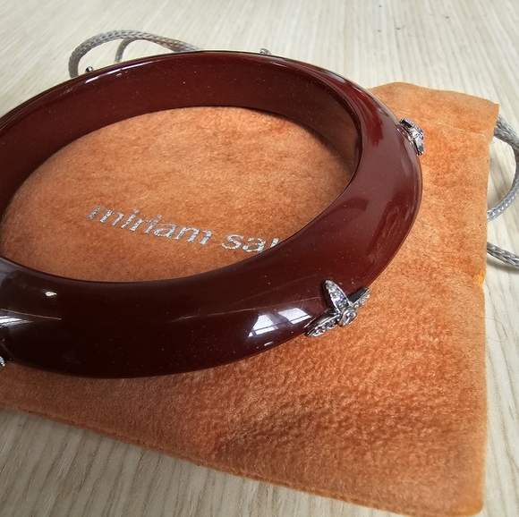 Miriam Salat burgundy/reddish Starlet Bangle Bracelet - Picture 1 of 2